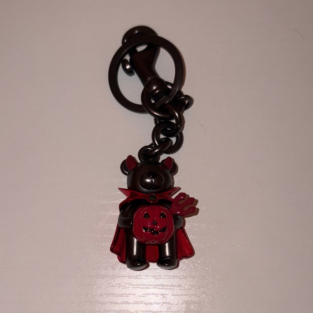 Coach Halloween Bear Keychain